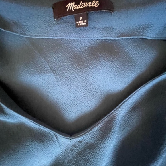 Madewell Novel Shift Dress Medium Deep Blue Teal Excellent condition Summer - Picture 3 of 7